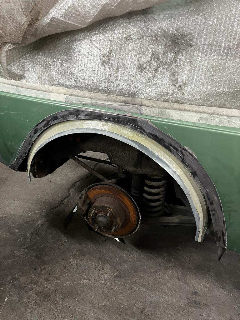 Oprava blatníku – svařování