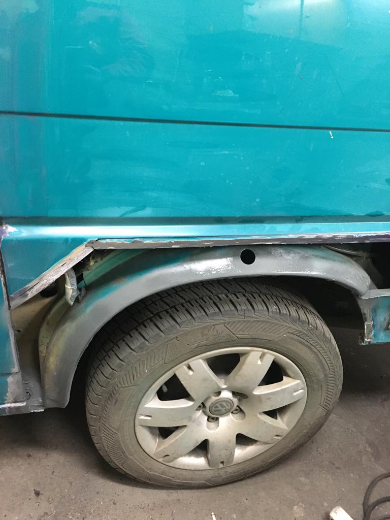 Přední blatník – detail